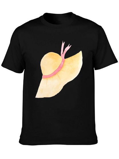 Sun Hat Graphic Tee - Stylish Summer T-Shirt