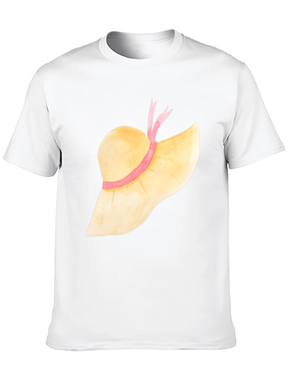 Sun Hat Graphic Tee - Stylish Summer T-Shirt