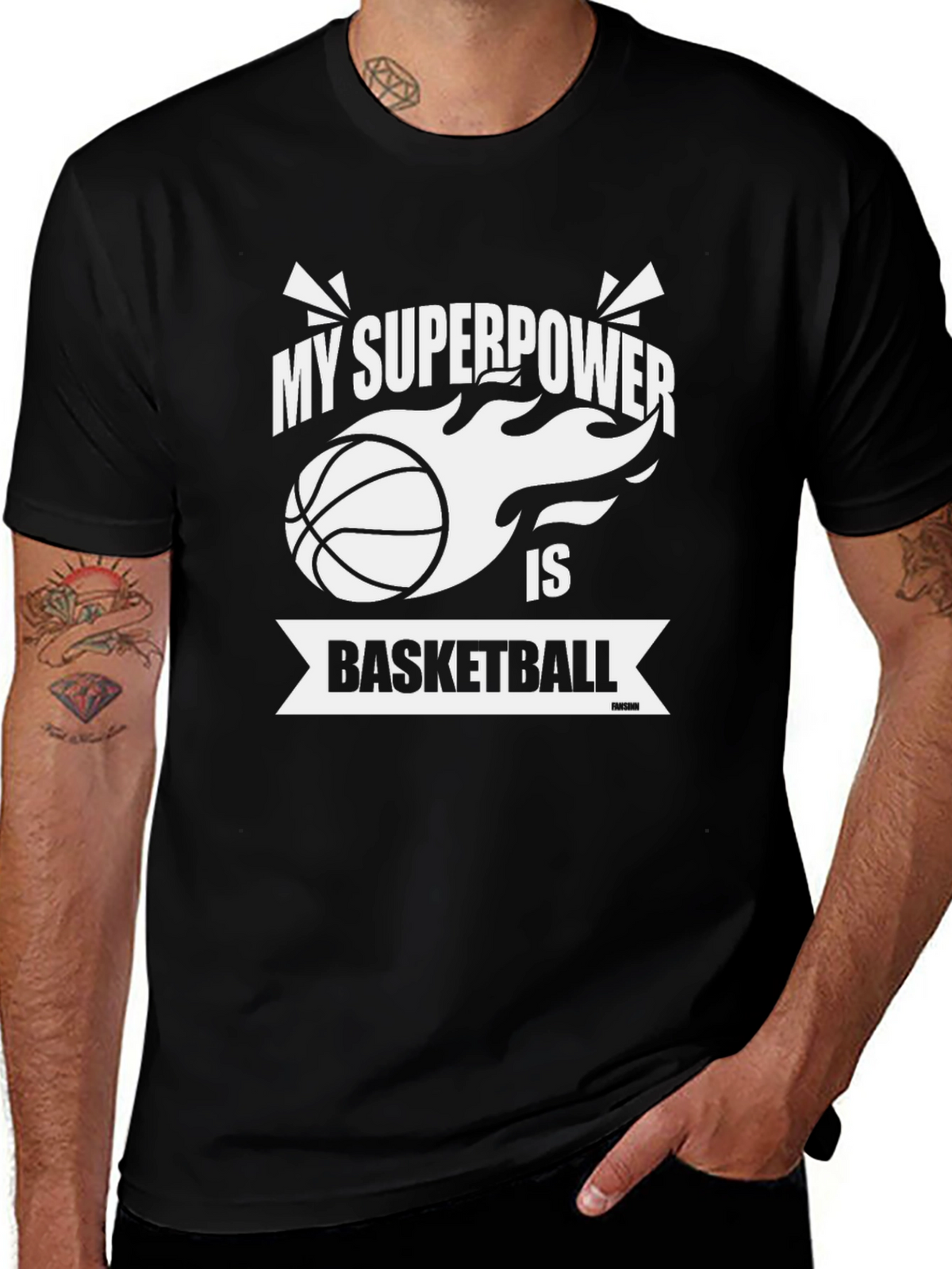 Basketball Superpower Graphic Tee