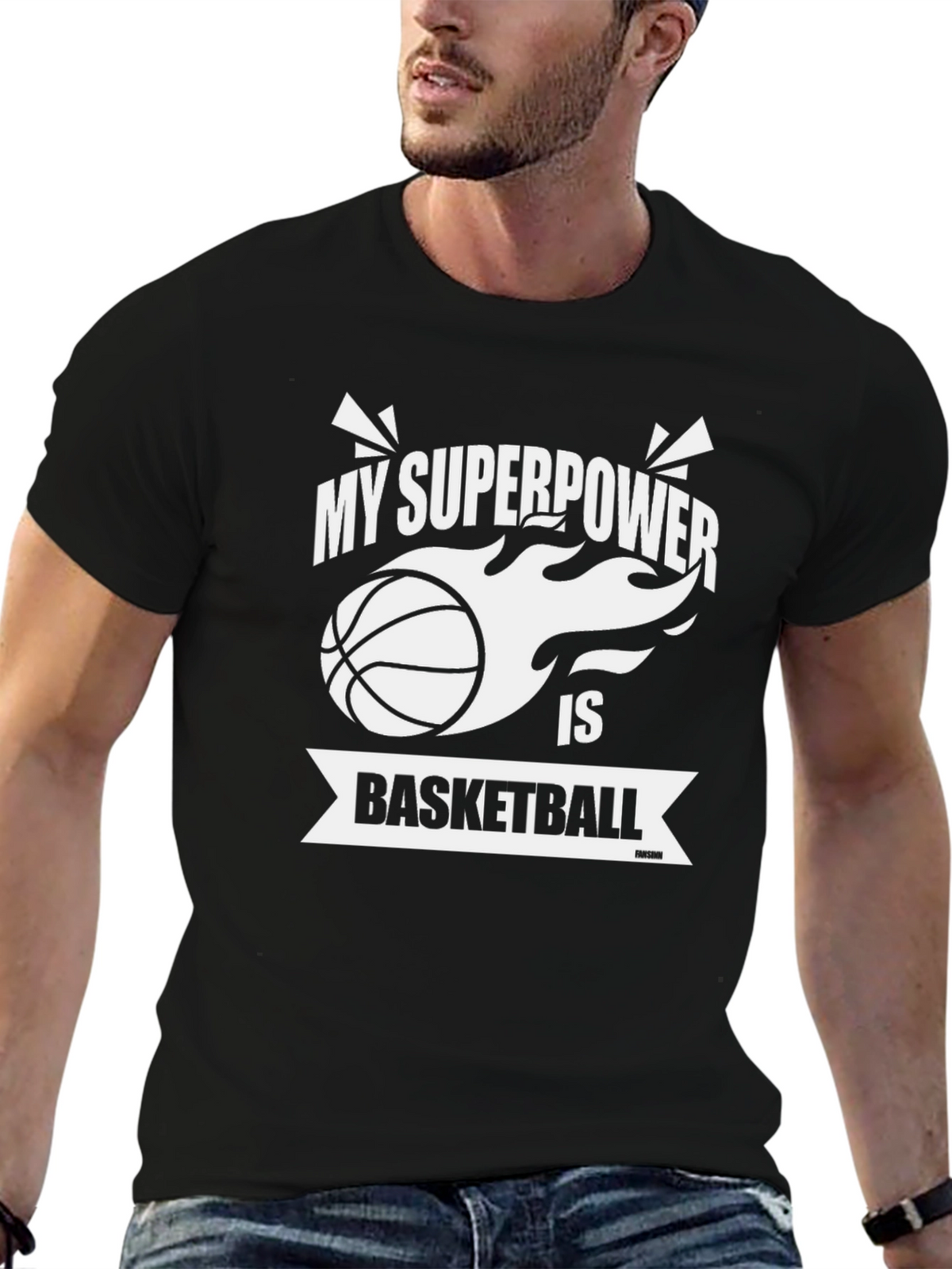 Basketball Superpower Graphic Tee