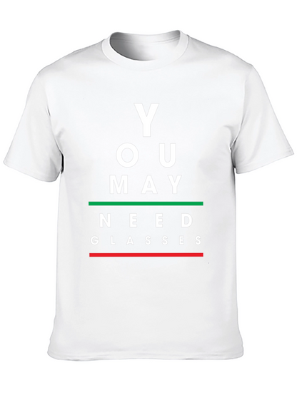 You May Need Glasses Black Graphic Tee