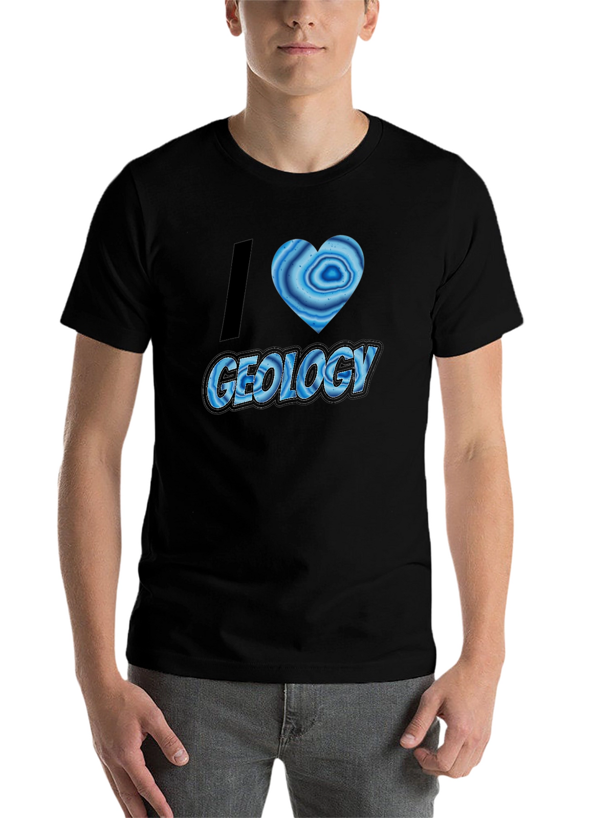 I Heart Geology T-Shirt - Black