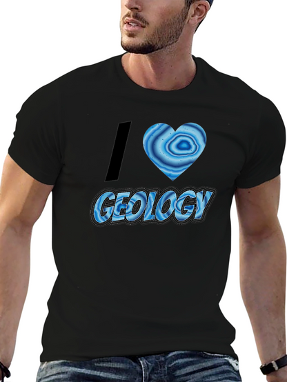 I Heart Geology T-Shirt - Black