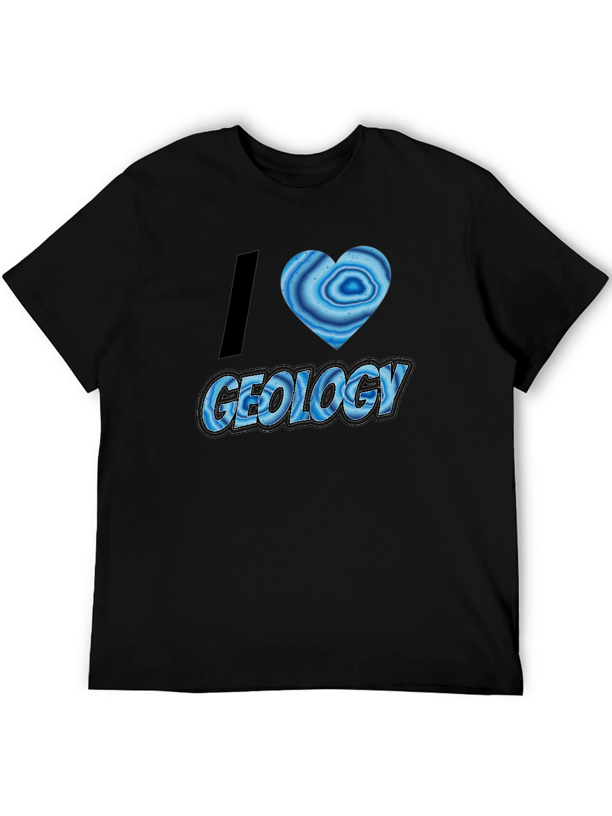 I Heart Geology T-Shirt - Black
