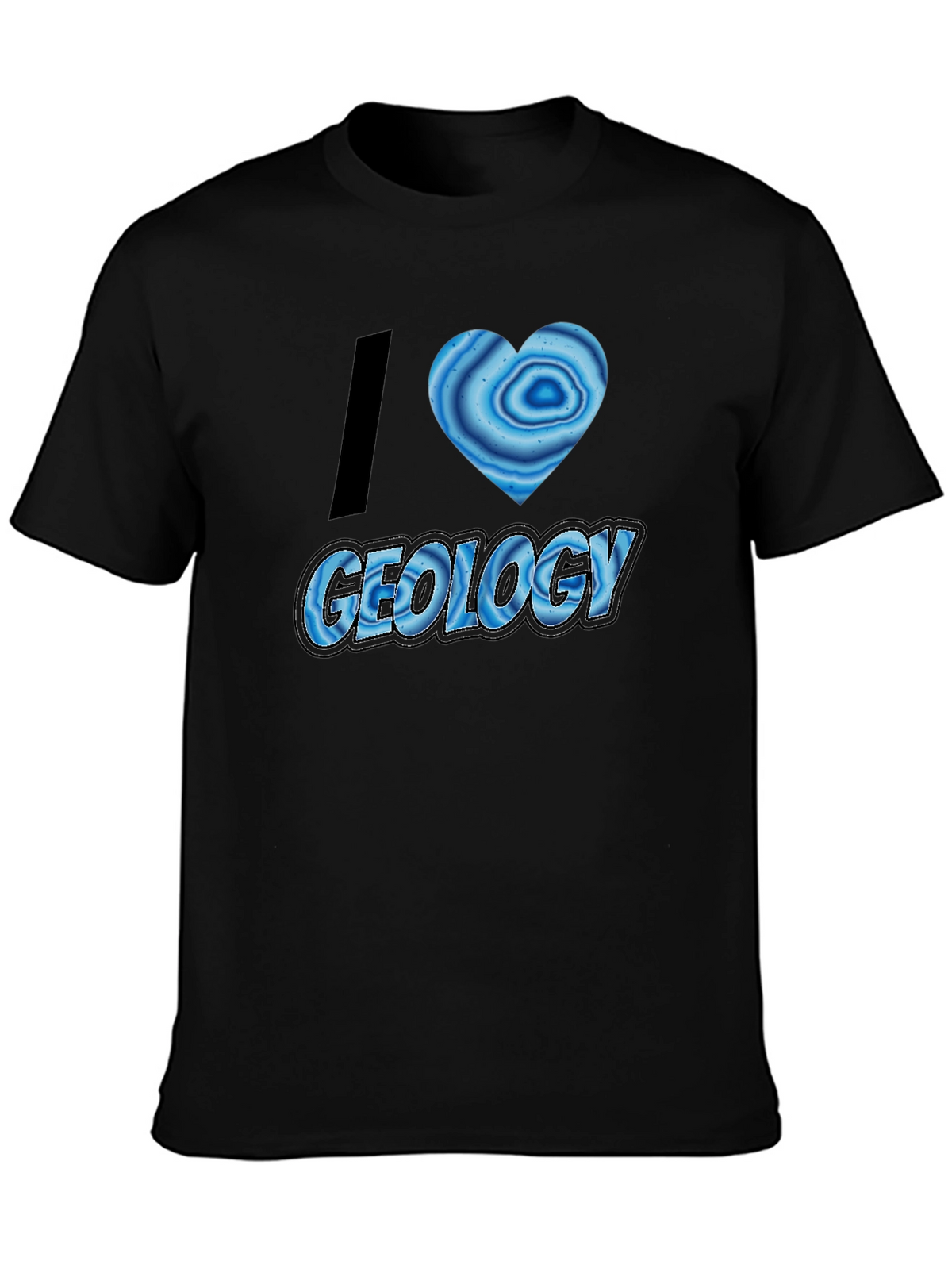 I Heart Geology T-Shirt - Black