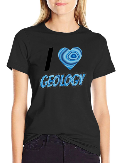 I Heart Geology T-Shirt - Black