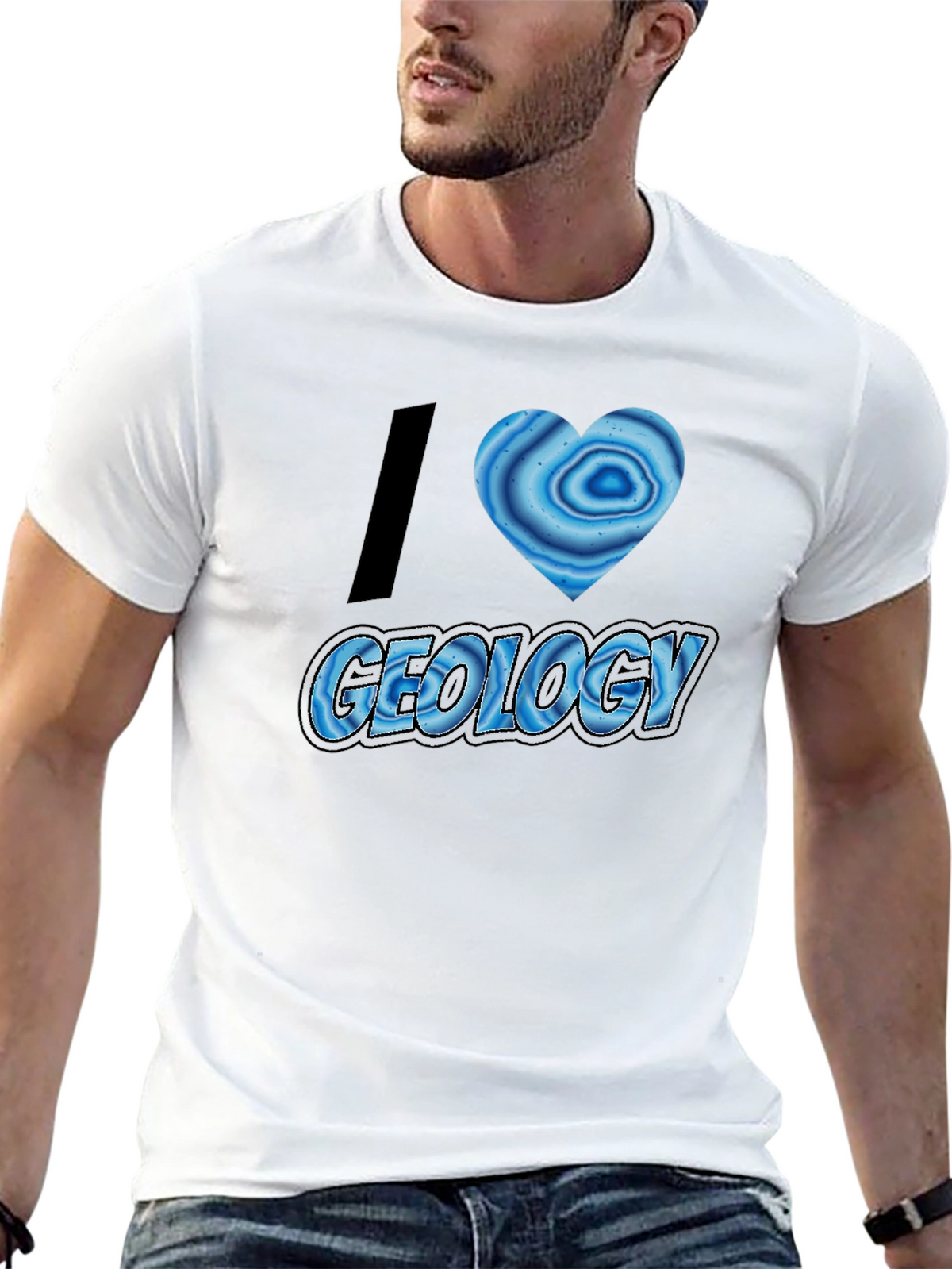 I Heart Geology T-Shirt - Black
