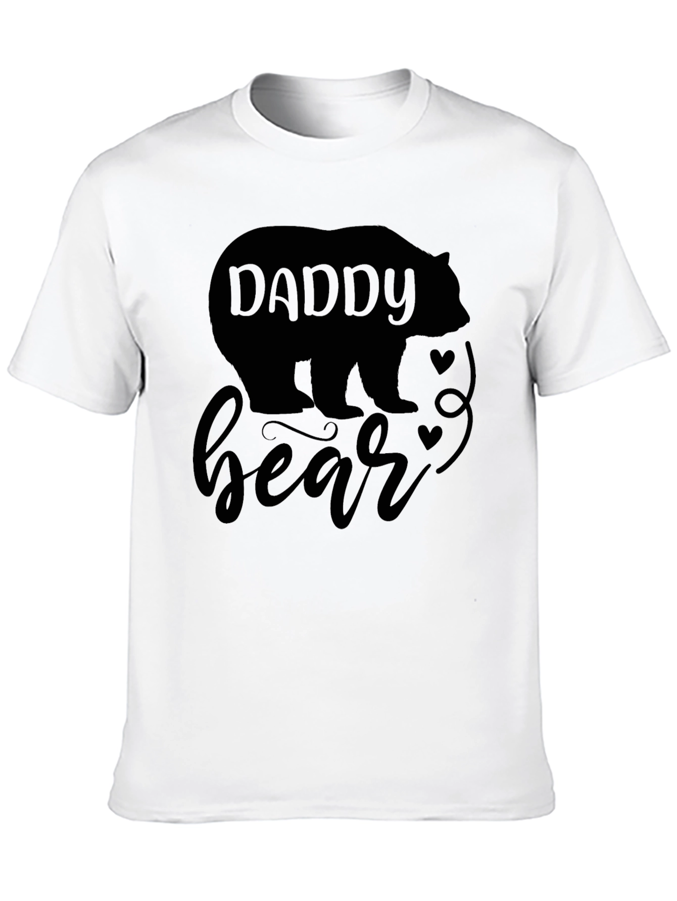 Daddy Bear Black T-Shirt - Fathers Day Gift Idea