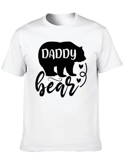 Daddy Bear Black T-Shirt - Fathers Day Gift Idea