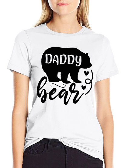 Daddy Bear Black T-Shirt - Fathers Day Gift Idea