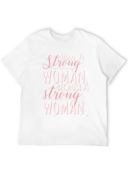 Strong Woman Graphic Tee - Empowering Design