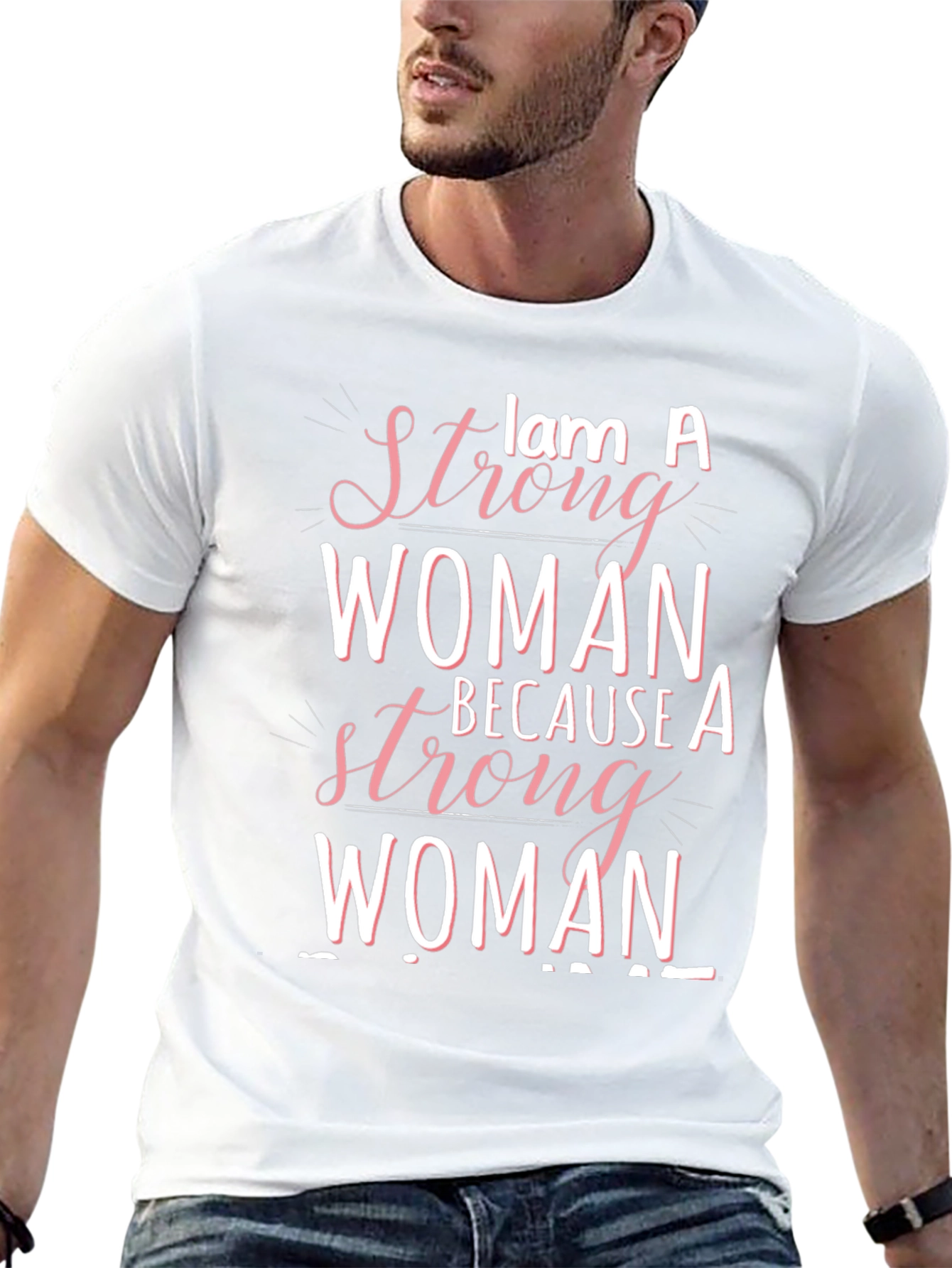 Strong Woman Graphic Tee - Empowering Design