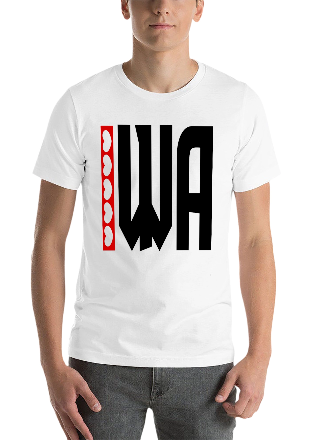 Kidney WA Graphic Tee - Black Cotton T-Shirt
