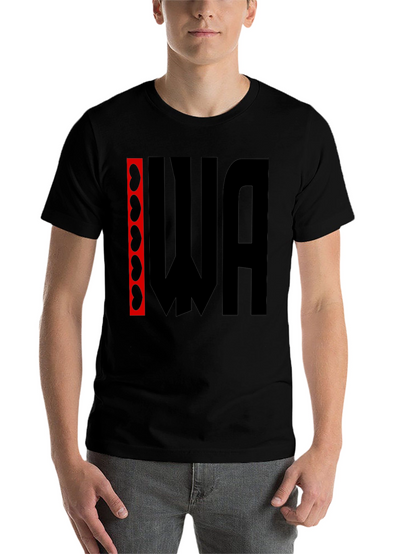 Kidney WA Graphic Tee - Black Cotton T-Shirt