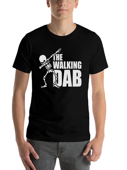 The Walking Dab Skeleton Graphic Tee - Black