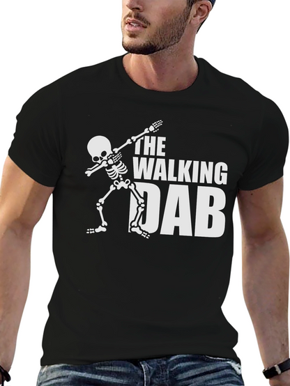 The Walking Dab Skeleton Graphic Tee - Black