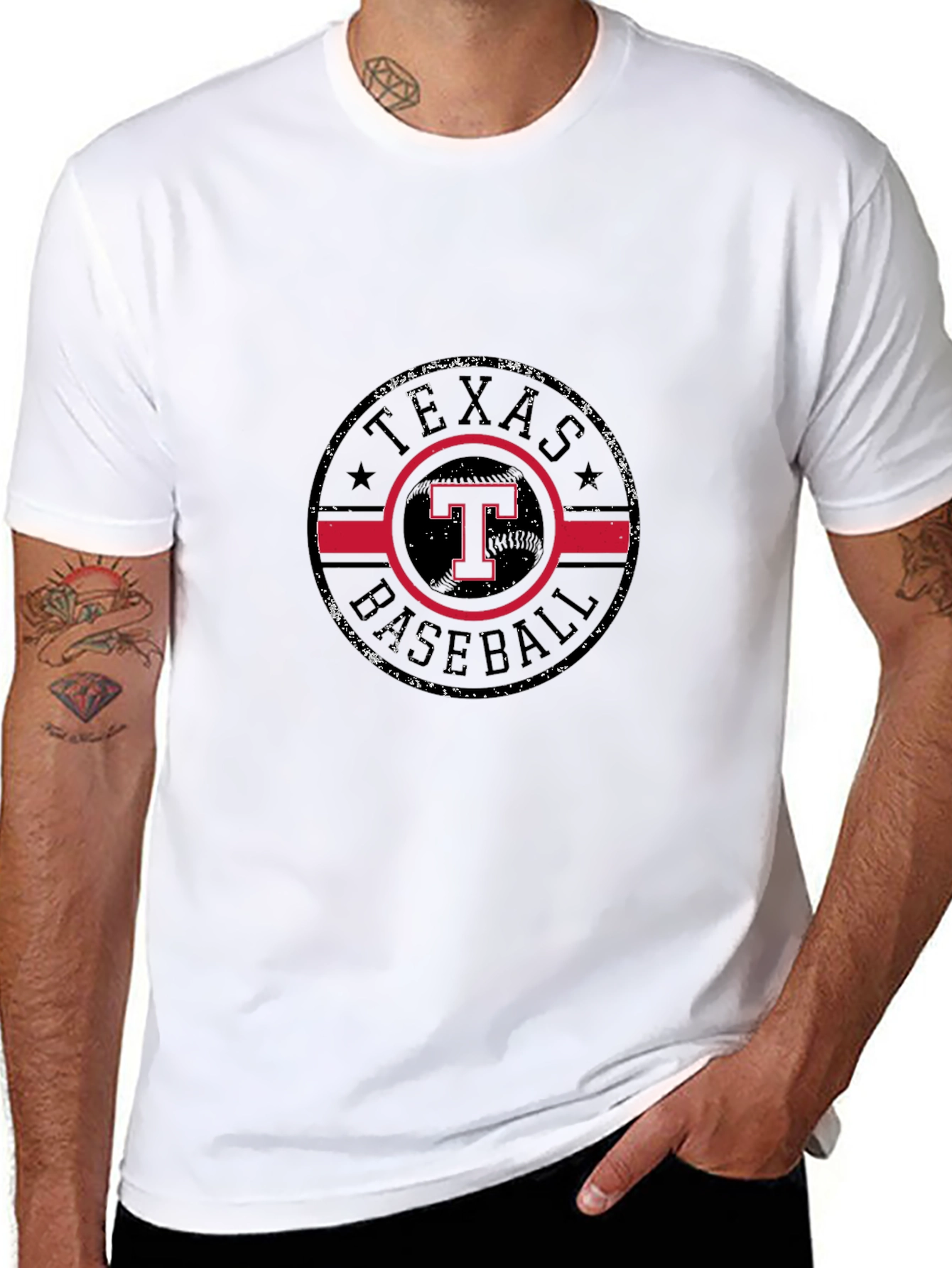 Texas Baseball Black T-Shirt