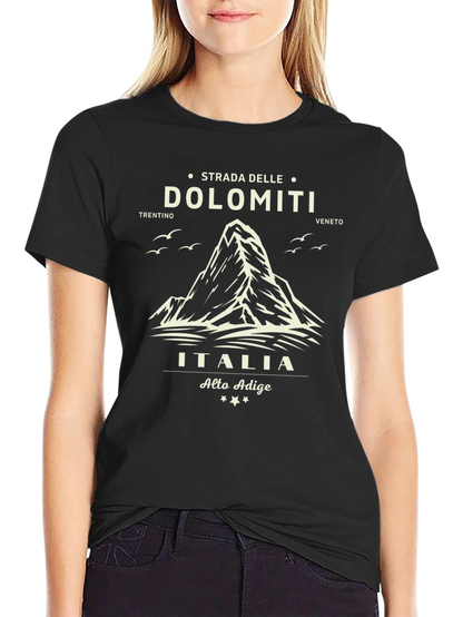 Dolomiti Italia Graphic T-Shirt - Black