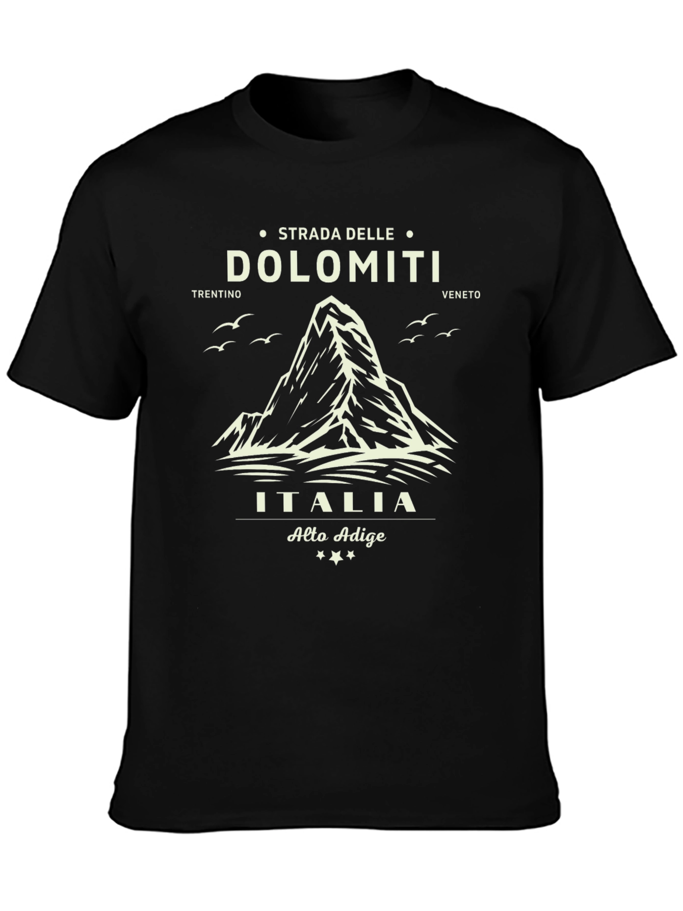 Dolomiti Italia Graphic T-Shirt - Black
