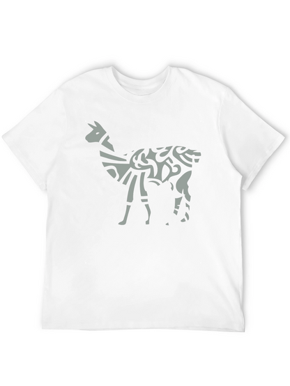 Tribal Llama Graphic Tee - Unique Mens T-Shirt
