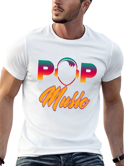 Pop Music Graphic T-Shirt - Retro Style Tee
