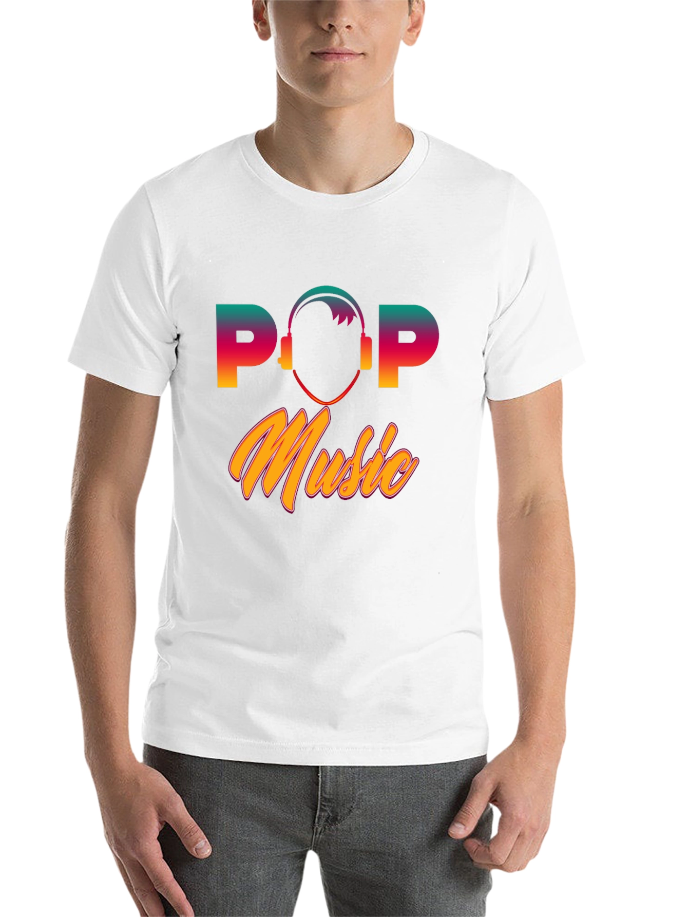 Pop Music Graphic T-Shirt - Retro Style Tee