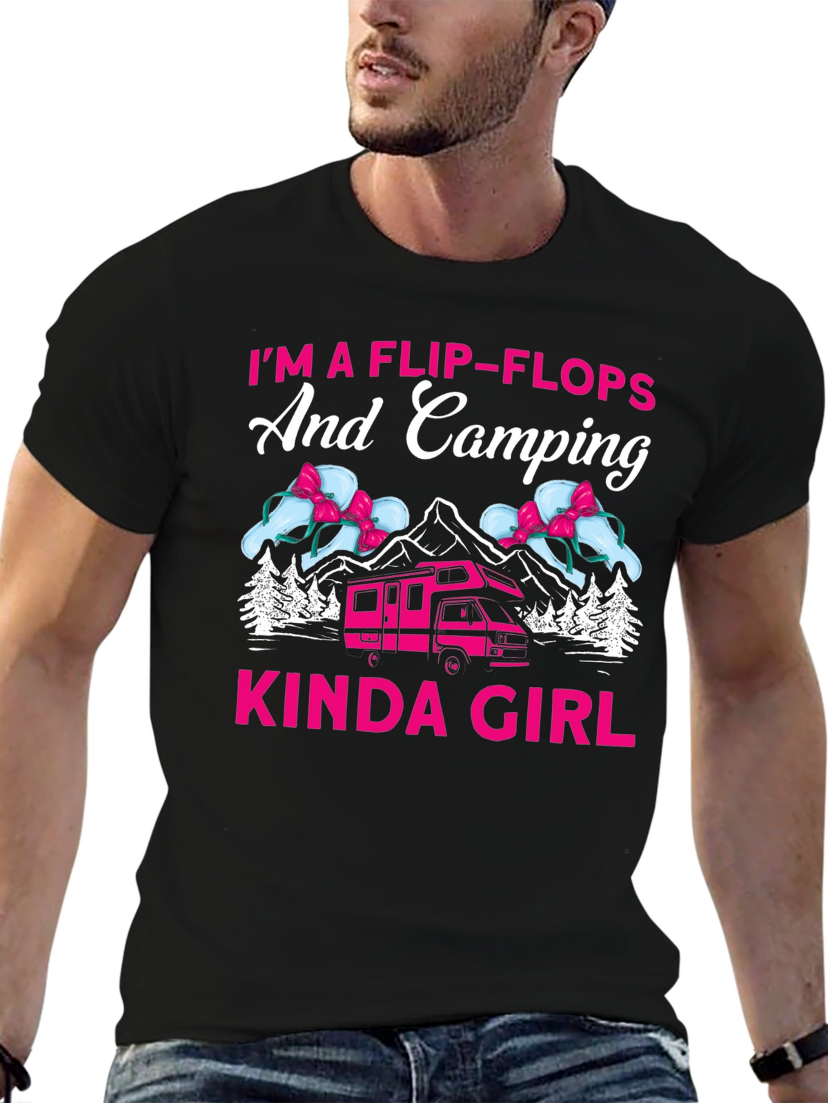 Flip-Flops & Camping Kinda Girl T-Shirt