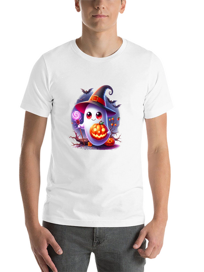 Halloween Ghost T-Shirt - Cute Pumpkin Witch Graphic Tee