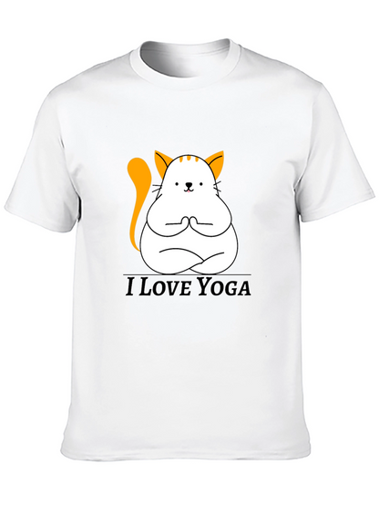 Yoga Cat T-Shirt - Meditating Kitten Graphic Tee