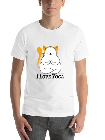 Yoga Cat T-Shirt - Meditating Kitten Graphic Tee