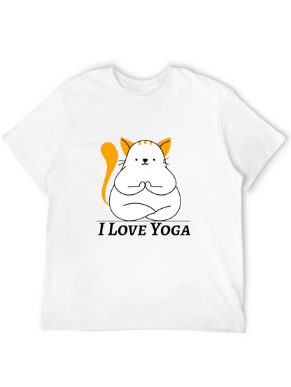 Yoga Cat T-Shirt - Meditating Kitten Graphic Tee