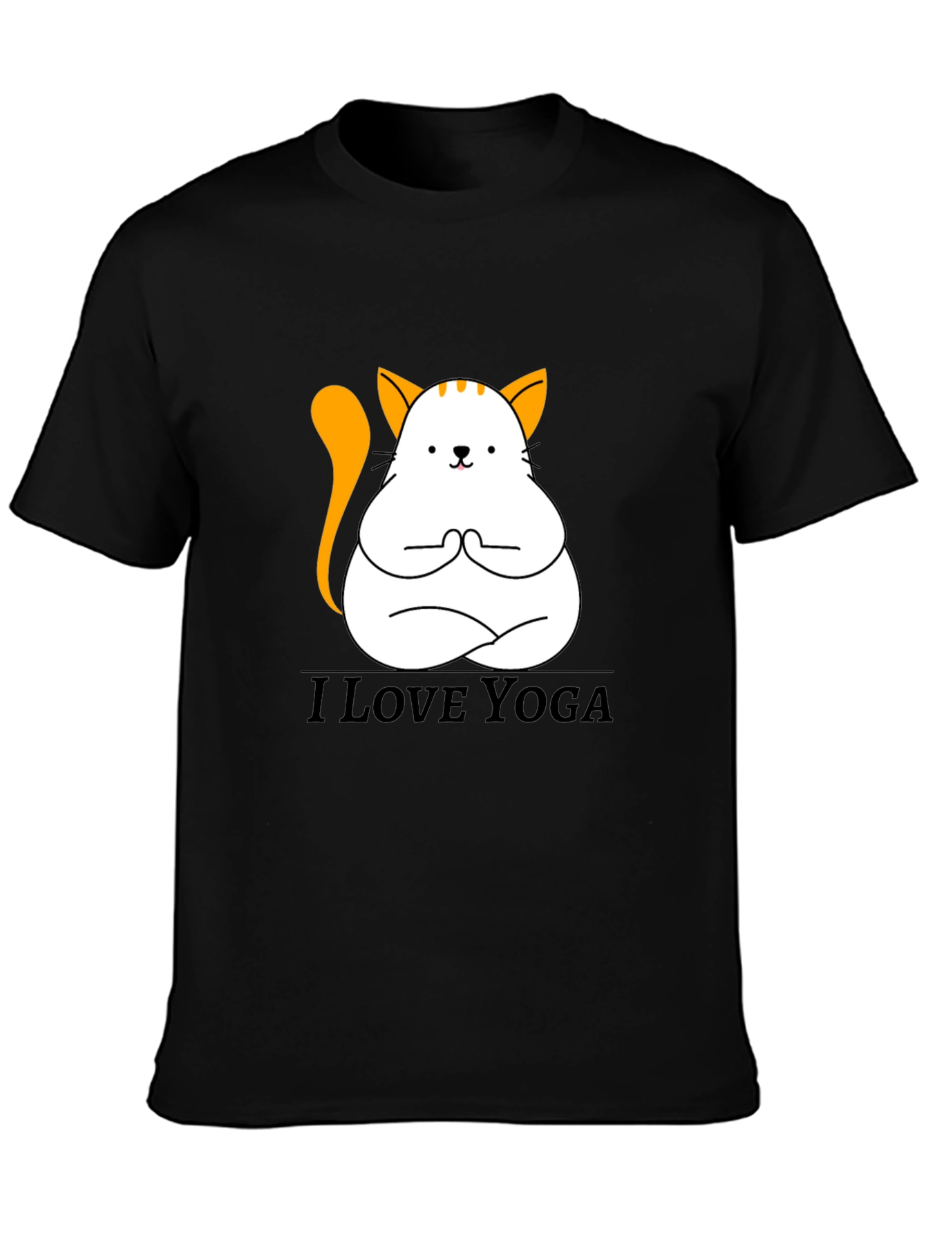 Yoga Cat T-Shirt - Meditating Kitten Graphic Tee