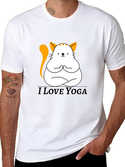 Yoga Cat T-Shirt - Meditating Kitten Graphic Tee