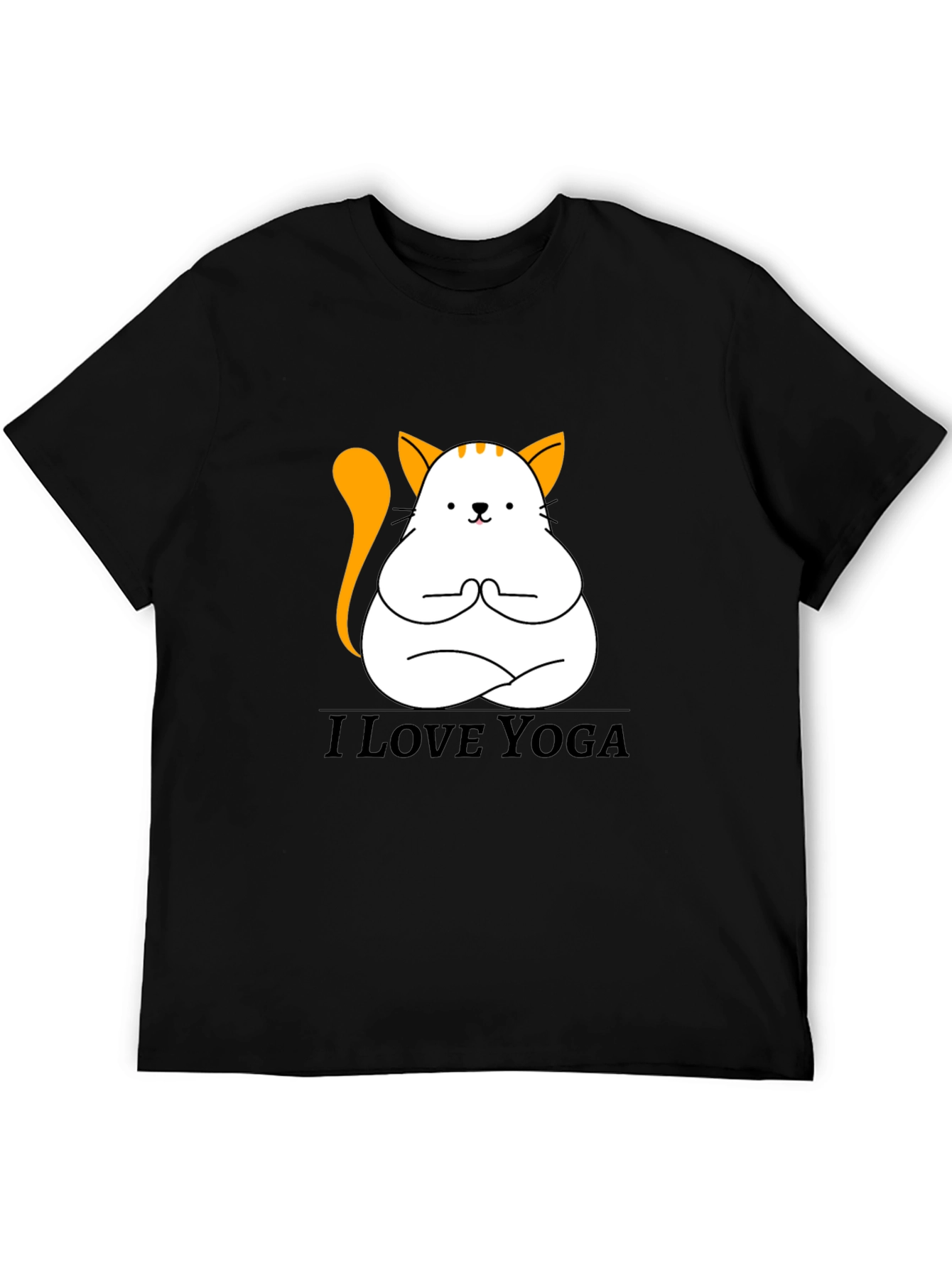 Yoga Cat T-Shirt - Meditating Kitten Graphic Tee