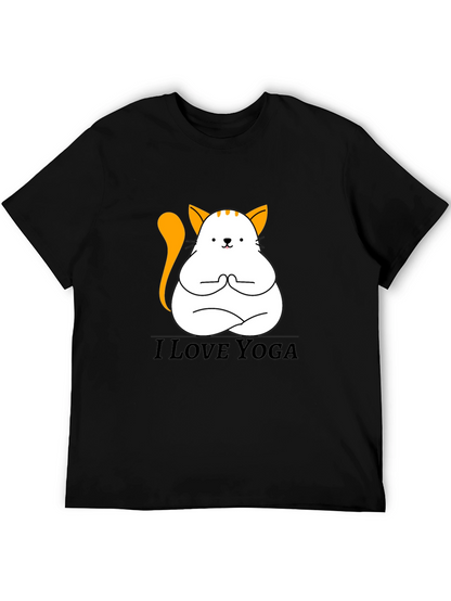 Yoga Cat T-Shirt - Meditating Kitten Graphic Tee