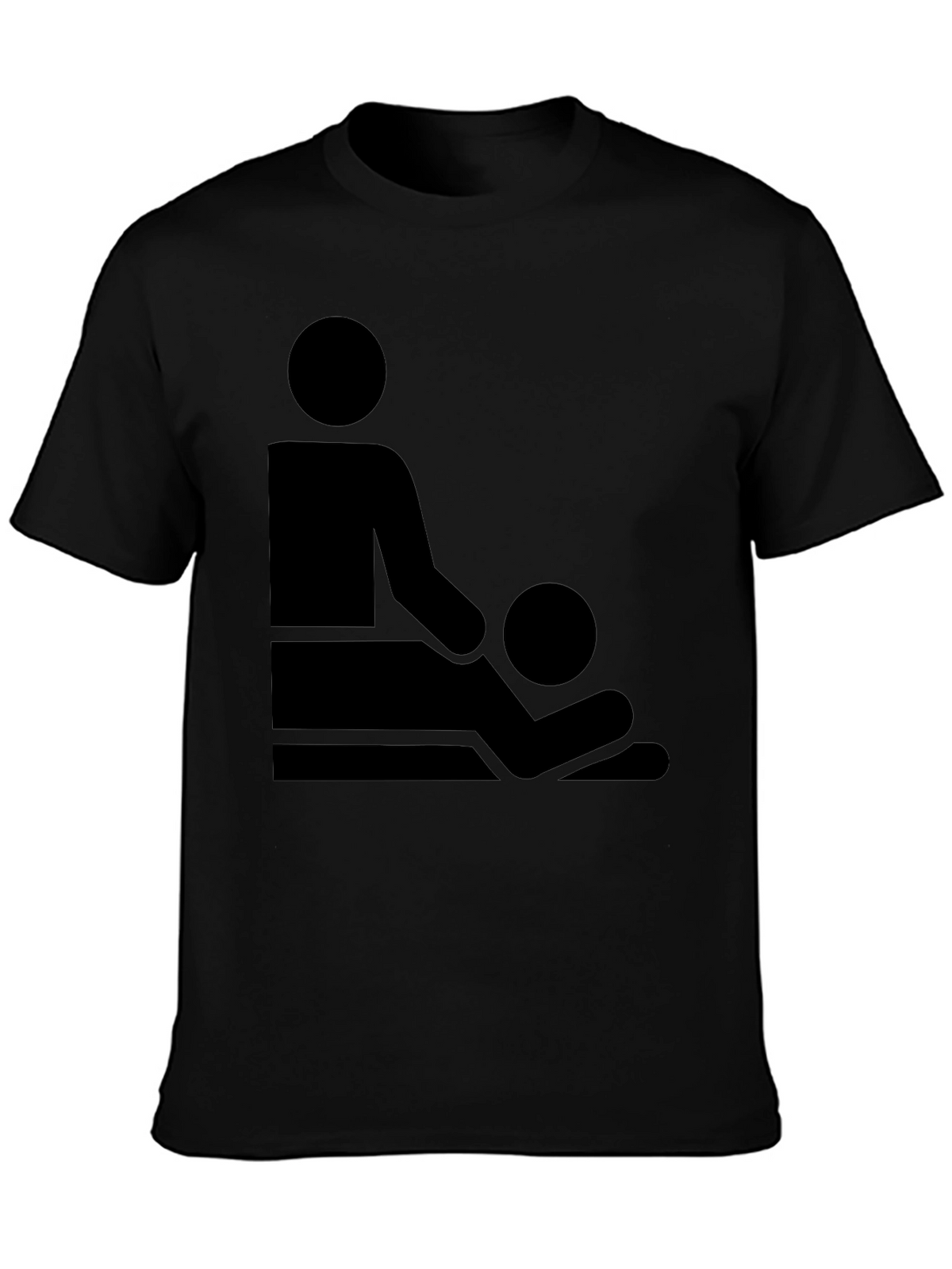 Massage Therapy Graphic T-Shirt - Black