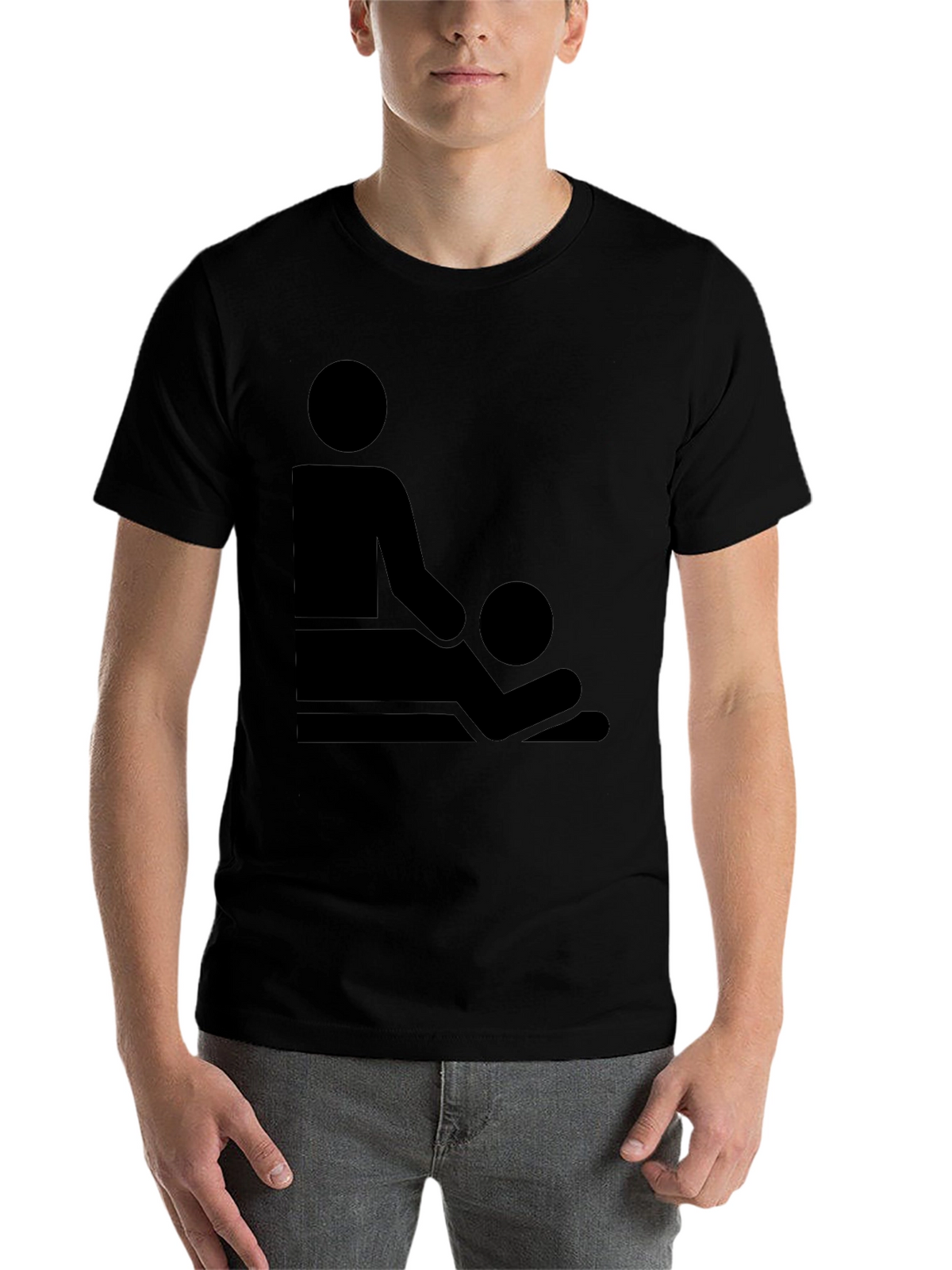 Massage Therapy Graphic T-Shirt - Black