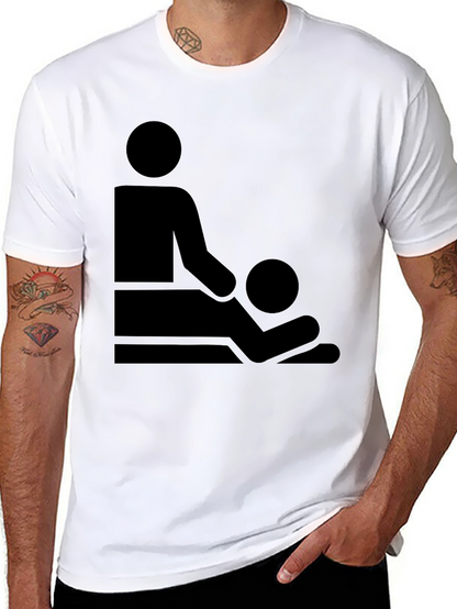 Massage Therapy Graphic T-Shirt - Black