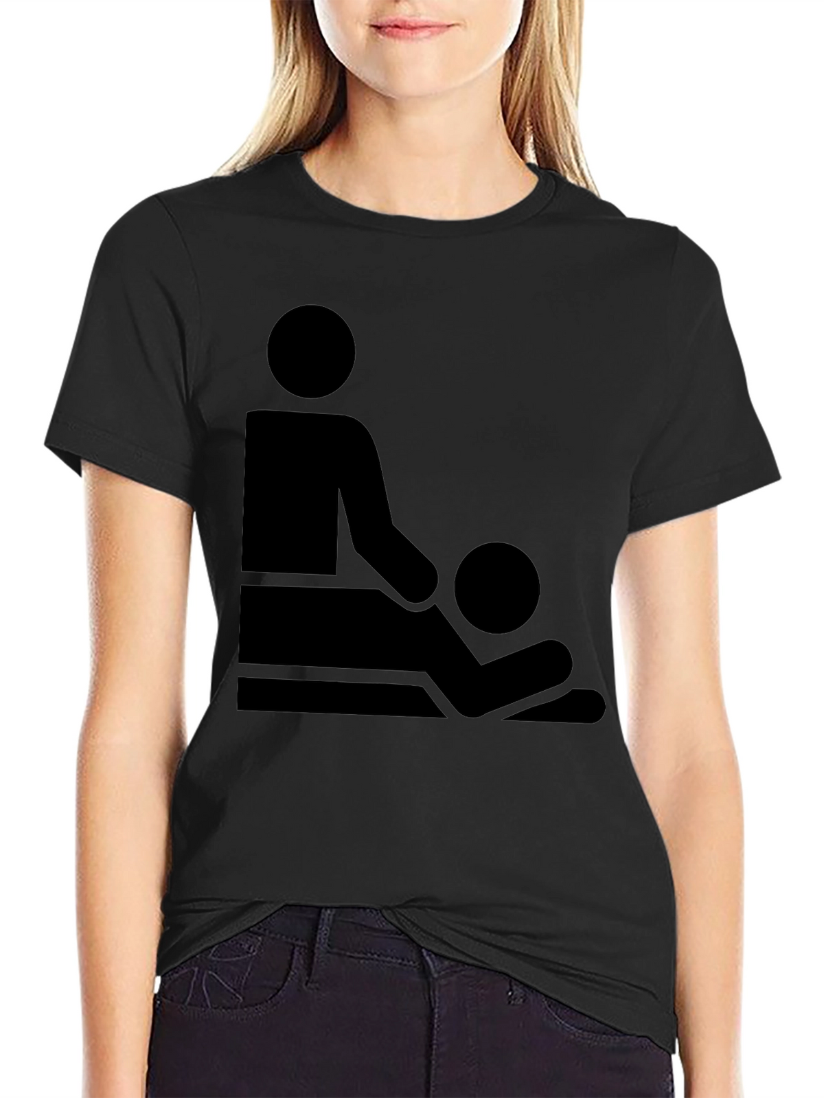 Massage Therapy Graphic T-Shirt - Black