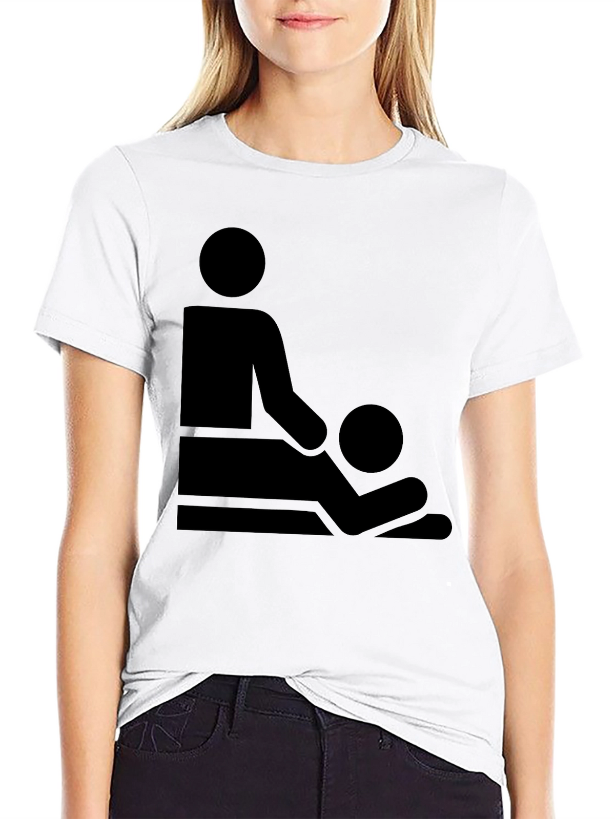 Massage Therapy Graphic T-Shirt - Black