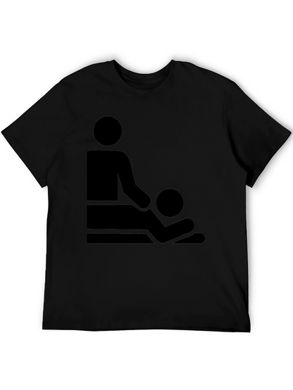 Massage Therapy Graphic T-Shirt - Black