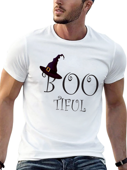 Boo-Tiful Halloween T-Shirt - Witch Hat Design