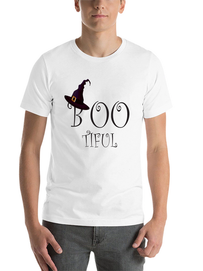 Boo-Tiful Halloween T-Shirt - Witch Hat Design