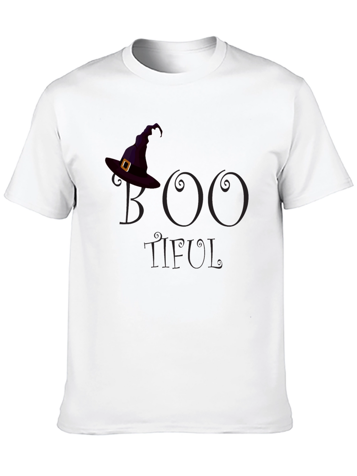 Boo-Tiful Halloween T-Shirt - Witch Hat Design