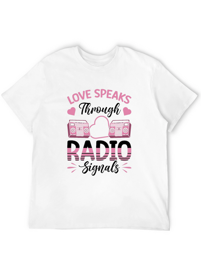 Love Speaks Through Radio Signals Graphic Tee