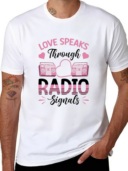 Love Speaks Through Radio Signals Graphic Tee