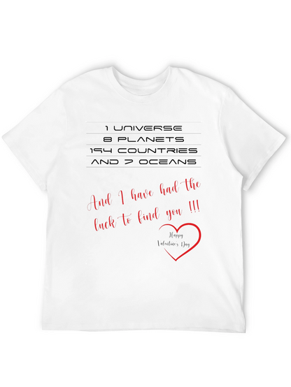 Romantic Valentines Day Graphic Tee - 1 Universe