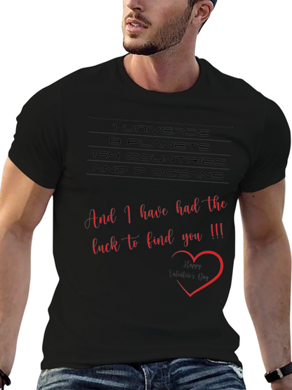 Romantic Valentines Day Graphic Tee - 1 Universe