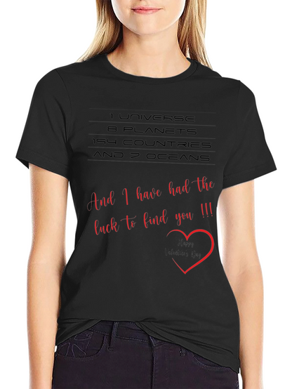 Romantic Valentines Day Graphic Tee - 1 Universe