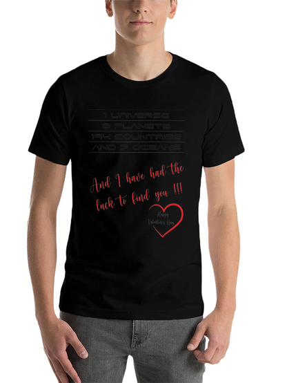Romantic Valentines Day Graphic Tee - 1 Universe